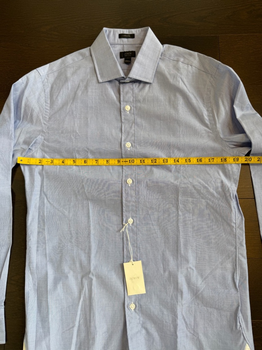 J. Crew Men’s Blue Ludlow Dress Shirt - Picture 4 of 10